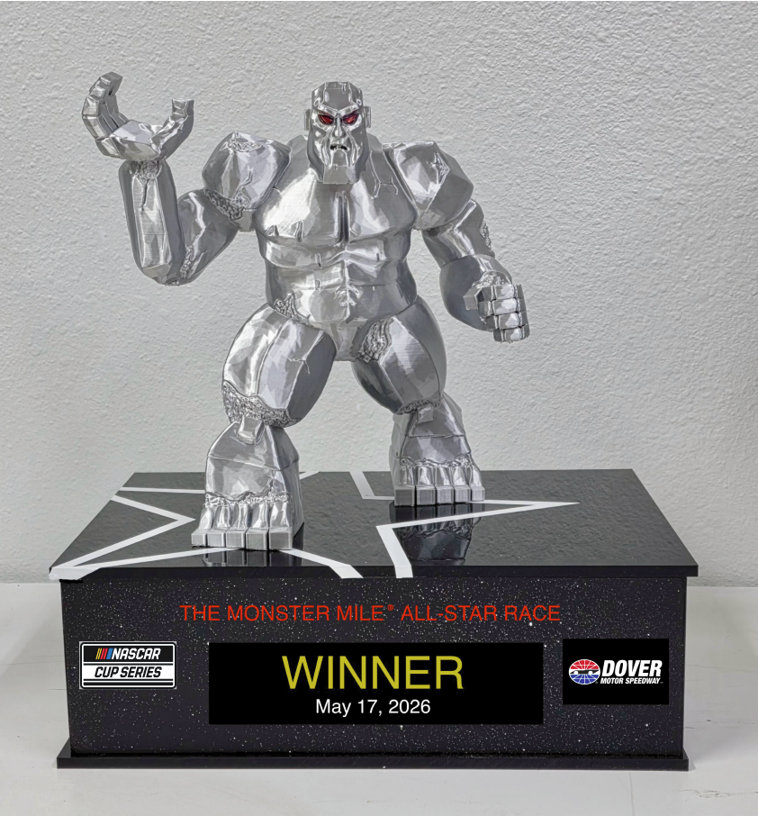 Sim Racing 3D printed 13" Dover 2026 All Star race trophy